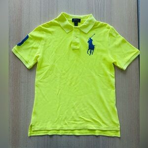 Polo Ralph Lauren Big Pony 3 Polo Shirt Youth (14-16) Size Large Yellow